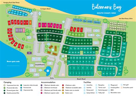 Park Map Nrma Batemans Bay Holiday Resort