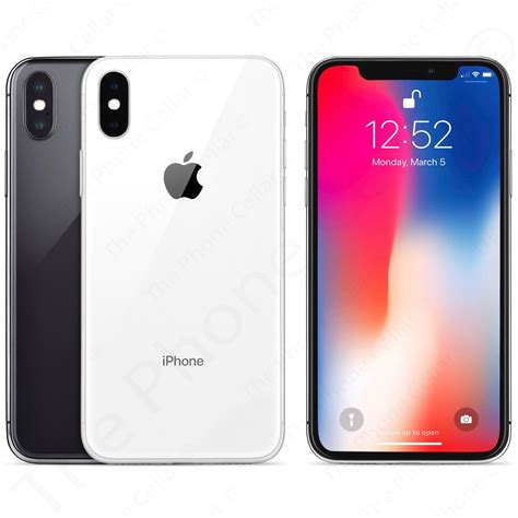 Unlocked Apple Iphone X 10 64gb 256gb Silver Space Gray A1865 Gsm