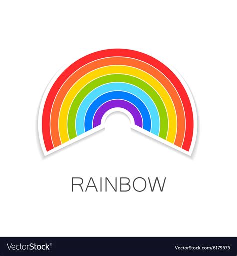 Rainbow Logo Royalty Free Vector Image Vectorstock