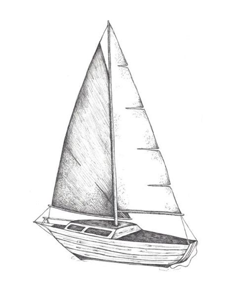 There are many safe materials you can use to doodle on yourself without worrying about getting ink poisoning. Sailboat pen ink drawing ocean sea boat by ...