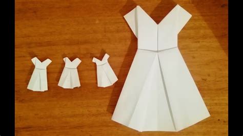 Vestido De Papel Cómo Hacer Un Vestido De Papel Ropa De Origami Diy