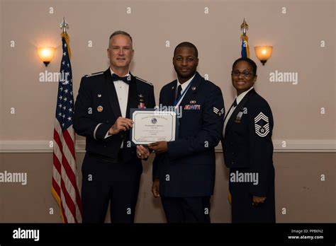 Airmen From Class 18 6 Are Recognized For Their Completion Of Airman Leadership School During A