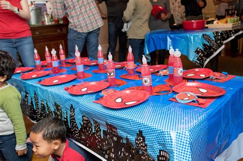 When decorating for a spiderman birthday party make sure to use the spiderman colors red, blue and black, this all will set the stage. the sparkly life: How to Throw A Cool Spider-Man Birthday ...