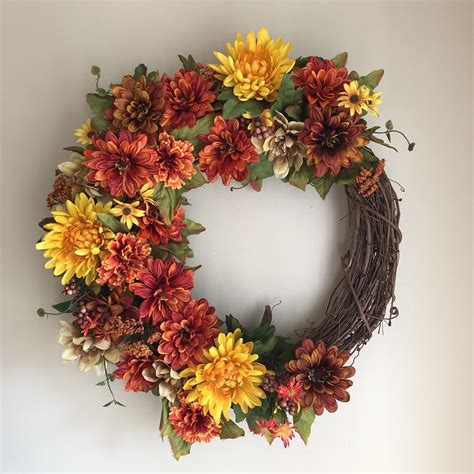 Fall/Autumn Floral Grapevine Wreath in 2020 | Floral grapevine, Fall grapevine wreaths, Fall ...