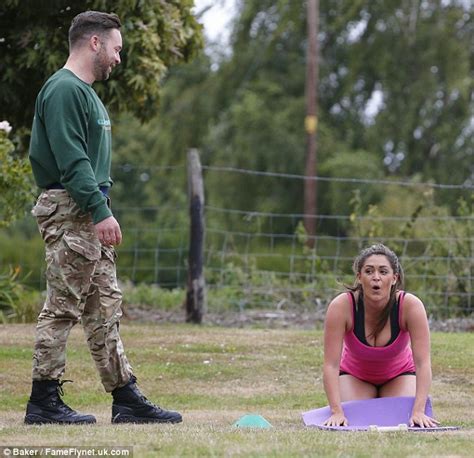 Ex Cbbs Casey Batchelor Flaunts Her Assets At Boot Camp Daily Mail