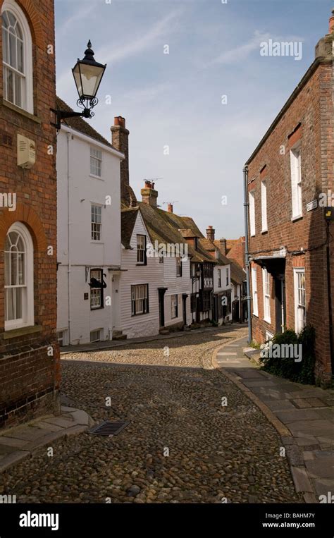 Cobbled Street In Rye East Sussex England Stock Photo Alamy