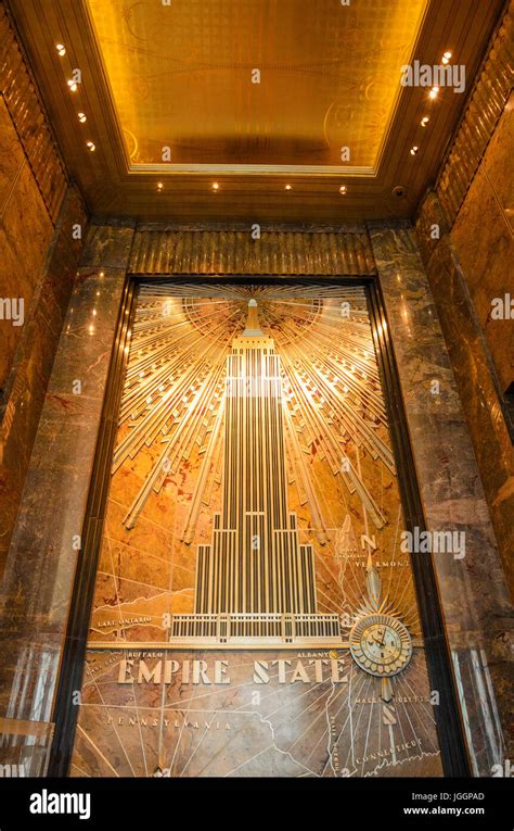 Interior Of The Empire State Building Located In The Financial District