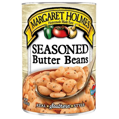 Margaret Holmes Seasoned Butter Beans Canned Beans 15 Oz Walmart