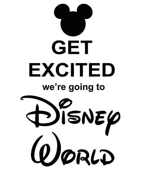 We Re Going To Disney World Printable