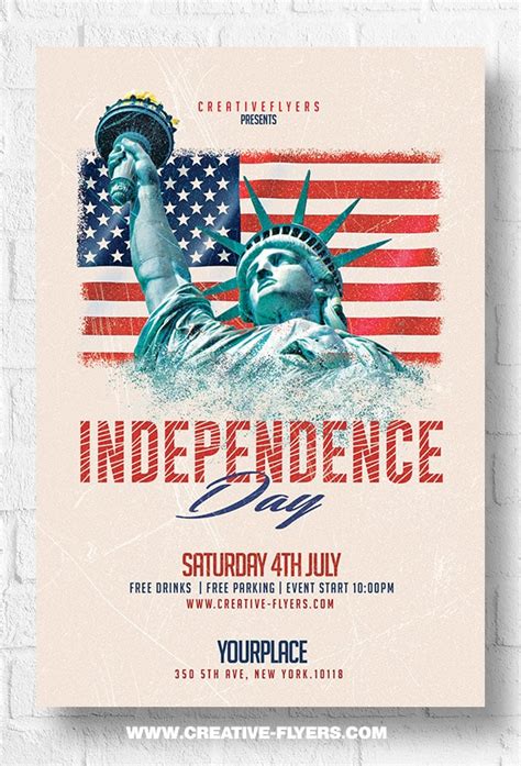 Independence Day Flyer Template Psd For Photoshop Creative Flyers
