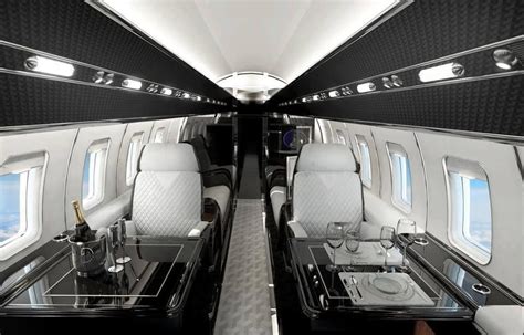 Travel In Black And White Style Private Jet Interior Private Jet