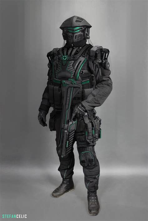 Artstation Soldier Concept Stefan Celic Sci Fi Concept Art