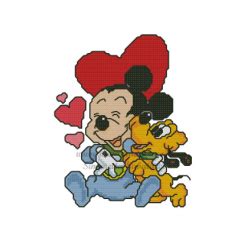 DIAGRAMS DISNEY TOPOLINO AND MINNIE - DIAGRAMS AND EMBROIDERY CROSS ...