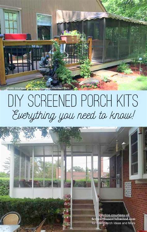 If you take the measurements of your porch, you should be able to find a kit to match. Screened Porch Kits Considerations and More