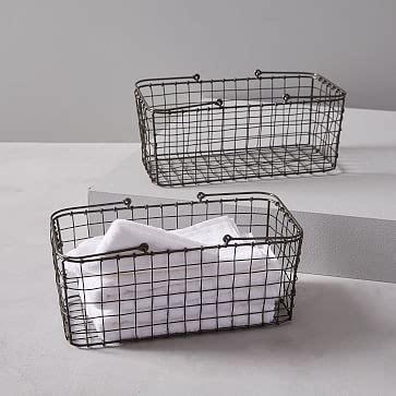 Welded steel wire mesh is a grid formed by welding steel wires together at their intersections.welded steel wire mesh offers greater strength and versatility over woven mesh. Wire Mesh Laundry Caddy | West Elm