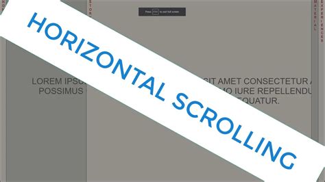 Create A Horizontal Scroll With Html Css And Javascript