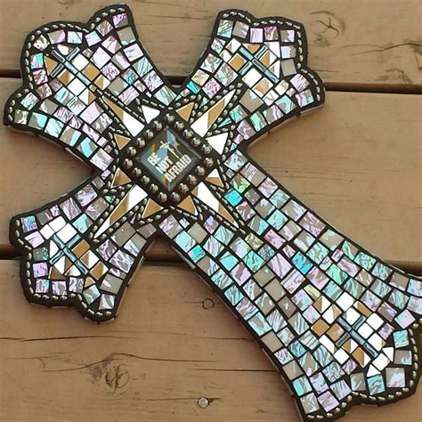 Mosaic Cross Available Mosaic Art Mosaic Tiles Mosaic Crosses Cross