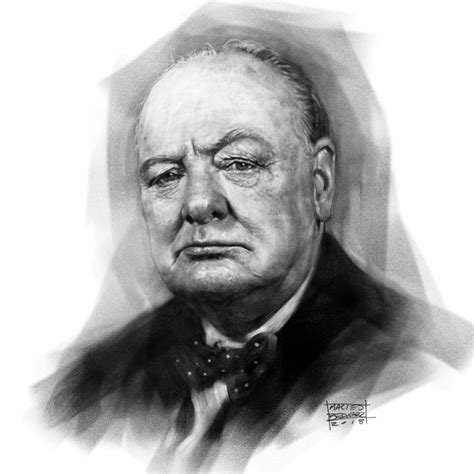 Winston Churchill By Maciej Bednarz Winston Drawings Of Friends