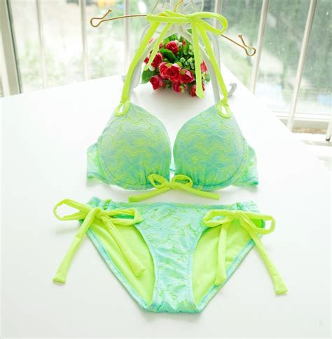 Buy 2016 New Sexy G String Bikinis Set Swimwear Women Push Up Bikinis Girl