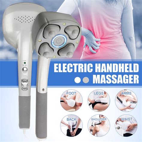 Buy Handheld Massager Four Head Electric Handheld Massager Four Head Full Body Neck Vertebra