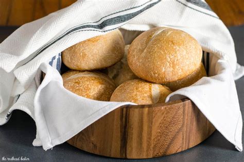 recipe for crusty white bread rolls