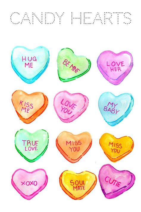 Heart Clipart Valentines Day Clipart Candy By Writelovely Valentines