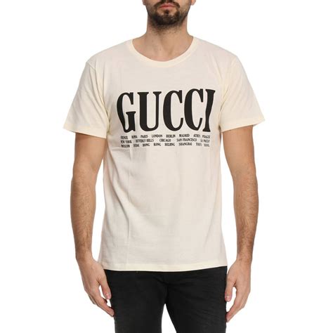 Gucci T Shirt Men T Shirt Gucci Men White T Shirt Gucci 493117