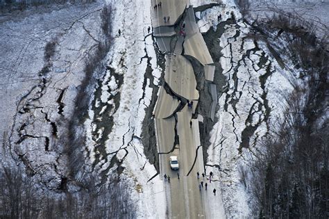 This Aerial Photo Shows Damage On Vine Road South Of Wasilla Alaska
