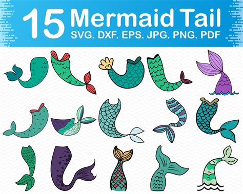 Mermaid tail svg, Mermaid svg files for cricut, Little mermaid svg, Mermaid clipart, Mermaid dxf ...