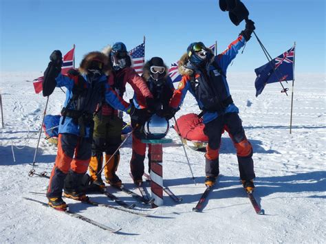 Ski Team Reaches Ceremonial South Pole Antarctic Logistics And Expeditions