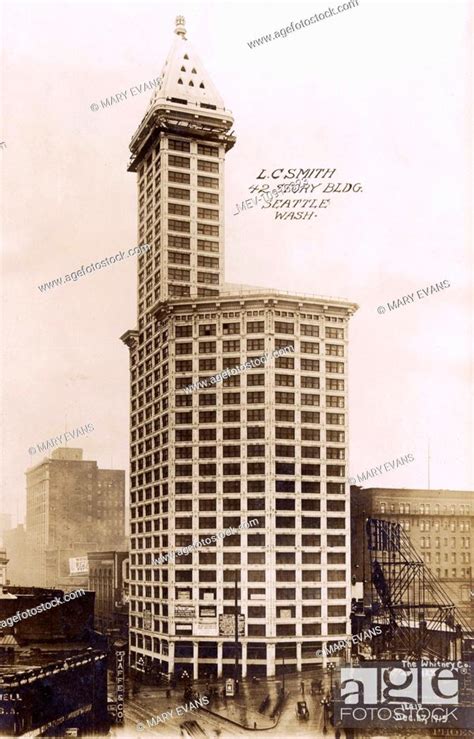 The Smith Tower Pioneer Square Seattle Washington Usa Stock Photo