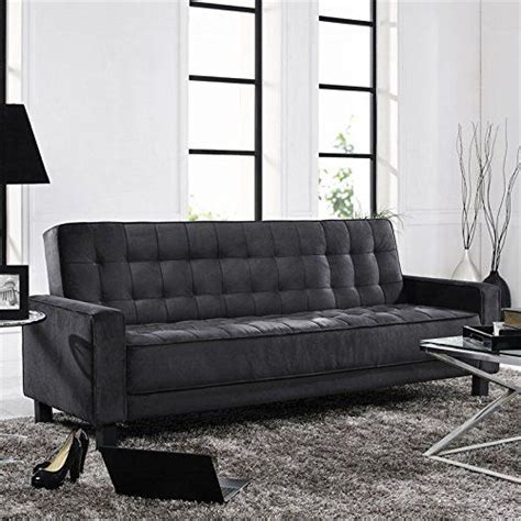 Lifestyle Solutions Montrose Convertible Sofa in Black