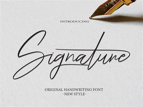 Signature Free Font Hey Fonts