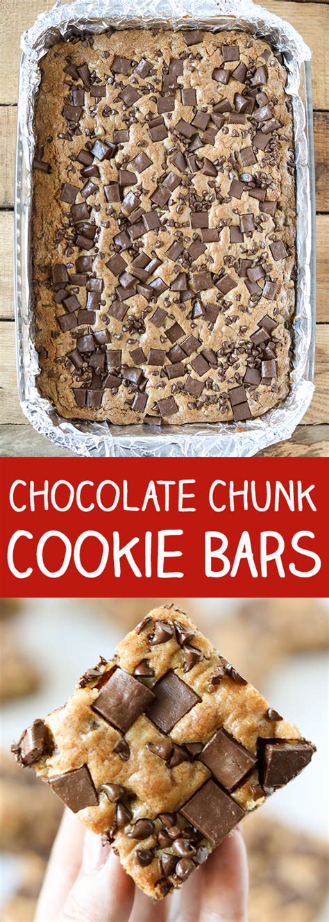 Chocolate Chunk Chocolate Chip Cookie Bars No 2 Pencil