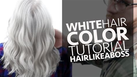 White Hair Dye How To Get The Icy Look At Home