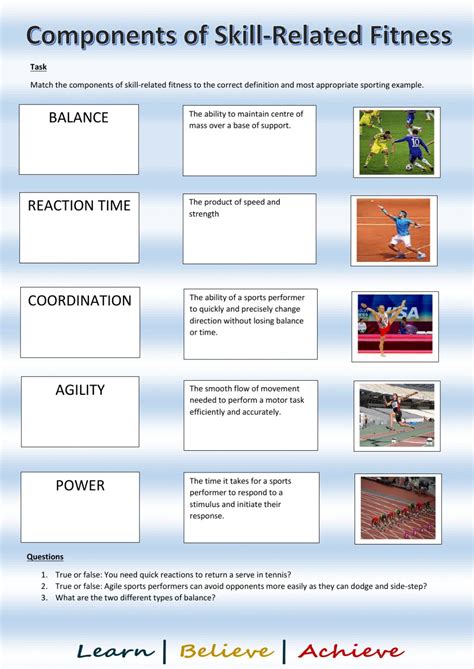 6 Skill Related Fitness Components Examples Malayosos