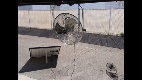 Big Solar Hanging Fan And Floor Fan From Western Harmonics Youtube