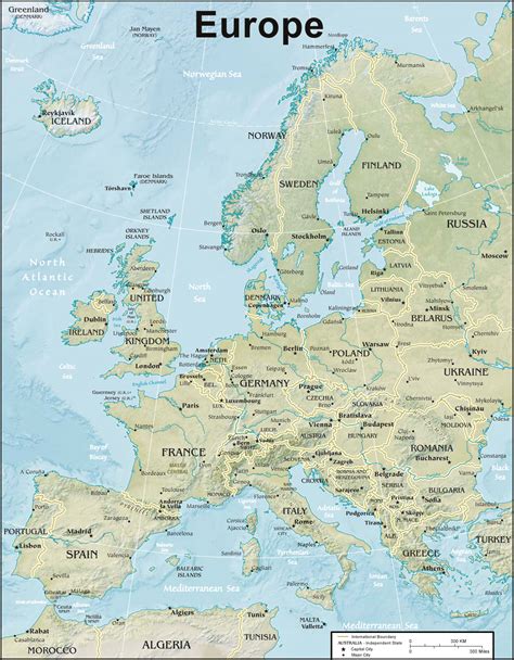 Cia Map Of Europe Made For Use By Us Government Officials