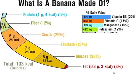 Banana Nutrition Facts - Nutrients & Calories in a Banana - YouTube