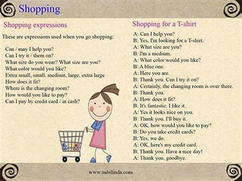 Shopping Speak English