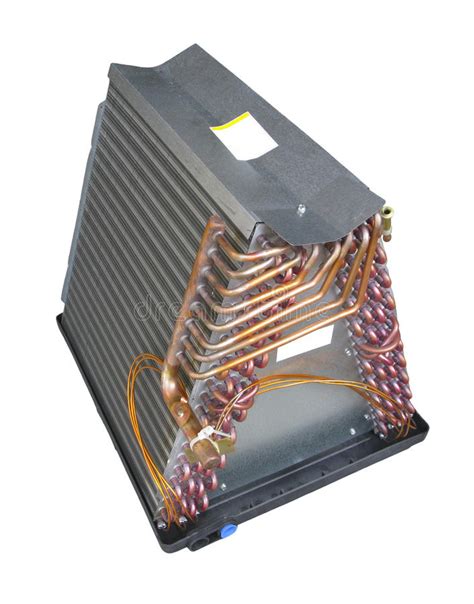 Locate the evaporator coil in the ac panel. Air Conditioner Evaporator Coil Unit Stock Photo - Image ...