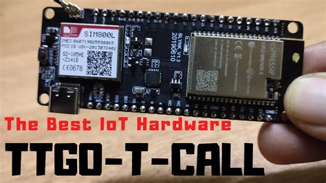 Ttgo T Call Introduction Esp32sim800l Youtube