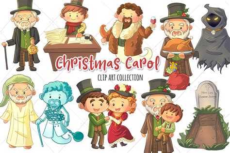 A Christmas Carol Clip Art Collection 391044 Illustrations Design