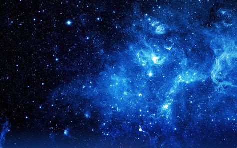 Galaxy Background Wallpaper Blue