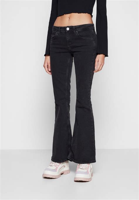 Bdg Urban Outfitters Low Rise Flare Jean Flare Blacknoir Zalandofr