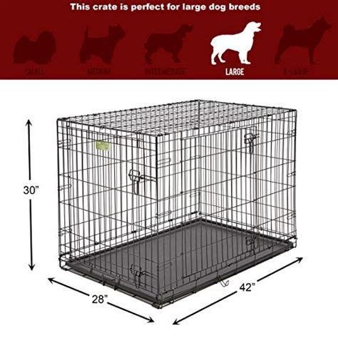 Large Dog Crate 1542ddumidwest Icrate Double Door Folding Metal Dog