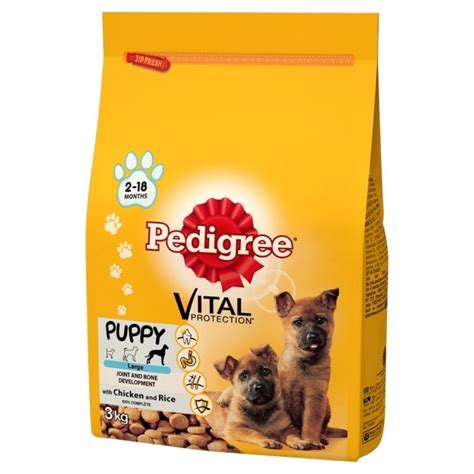 Even small dogs need a large amount of nutrition. Pedigree Puppy Large Breed Chicken & Rice 3kg | Feedem
