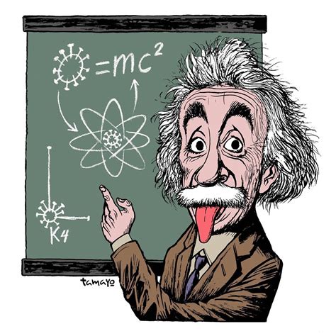 Albert Einstein Reynerio Tamayo Irancartoon