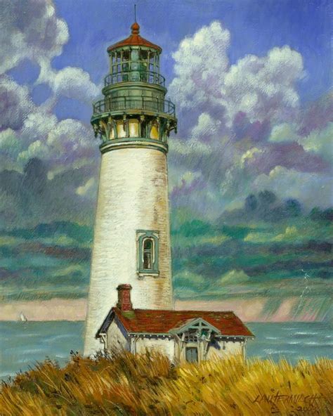 Abandoned Lighthouse By John Lautermilch Lighthouse Painting