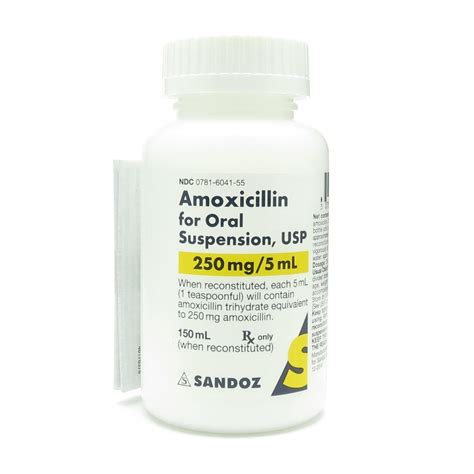 Amoxicillin 250mg Powder Suspension 150ml Bottle Mcguff Medical